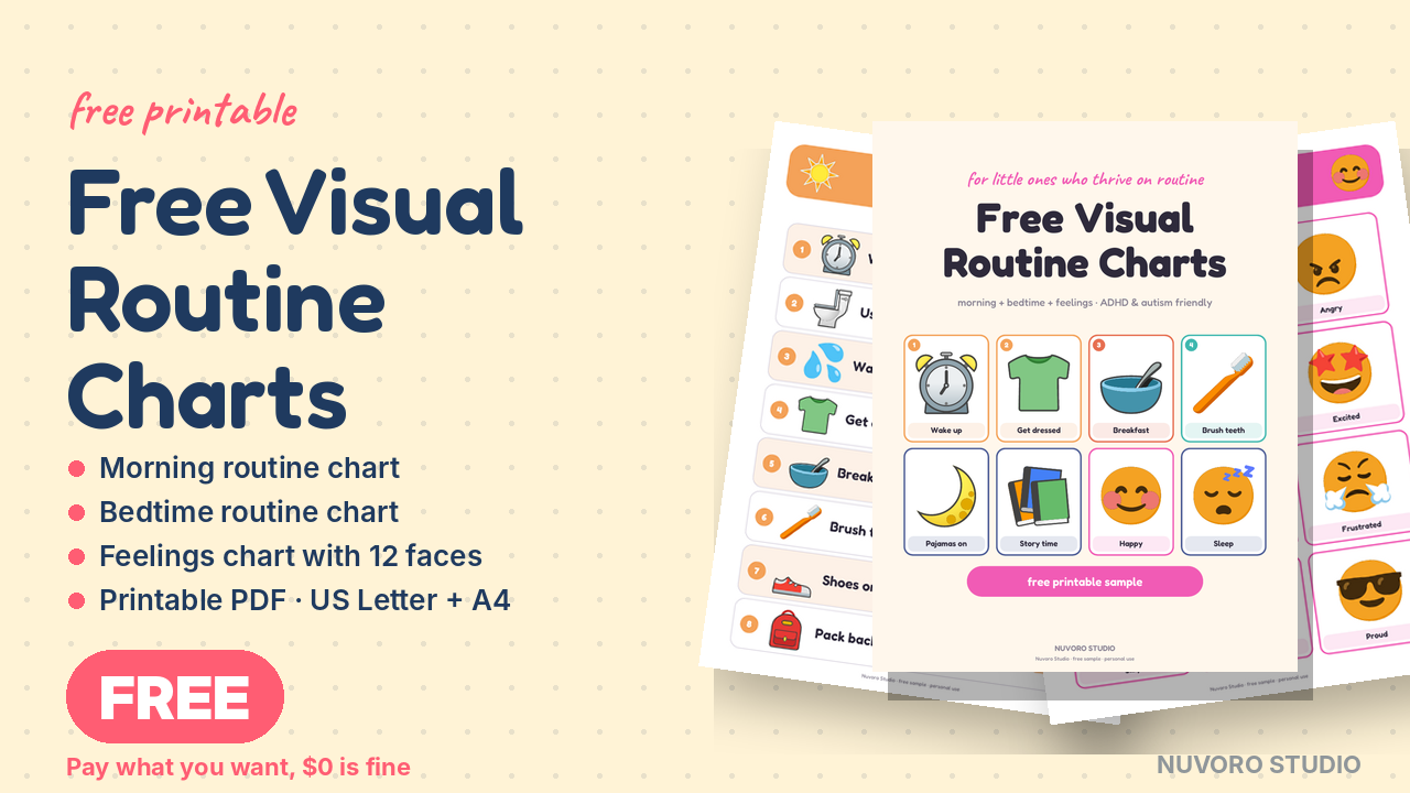 Free Visual Routine Charts